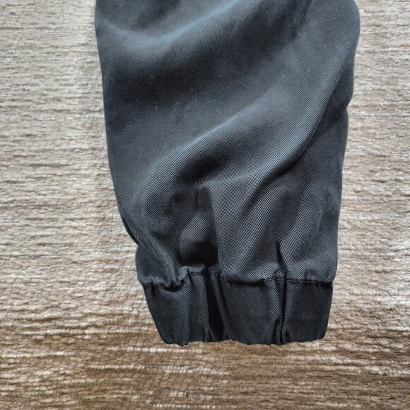 Banana Republic Utility Jogger Jumpsuit Womens 8 Tall Black Tencel Long Sleeve - Picture 16 of 16